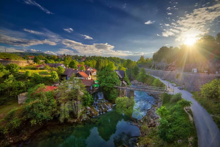 Rastoke, selo mlinova