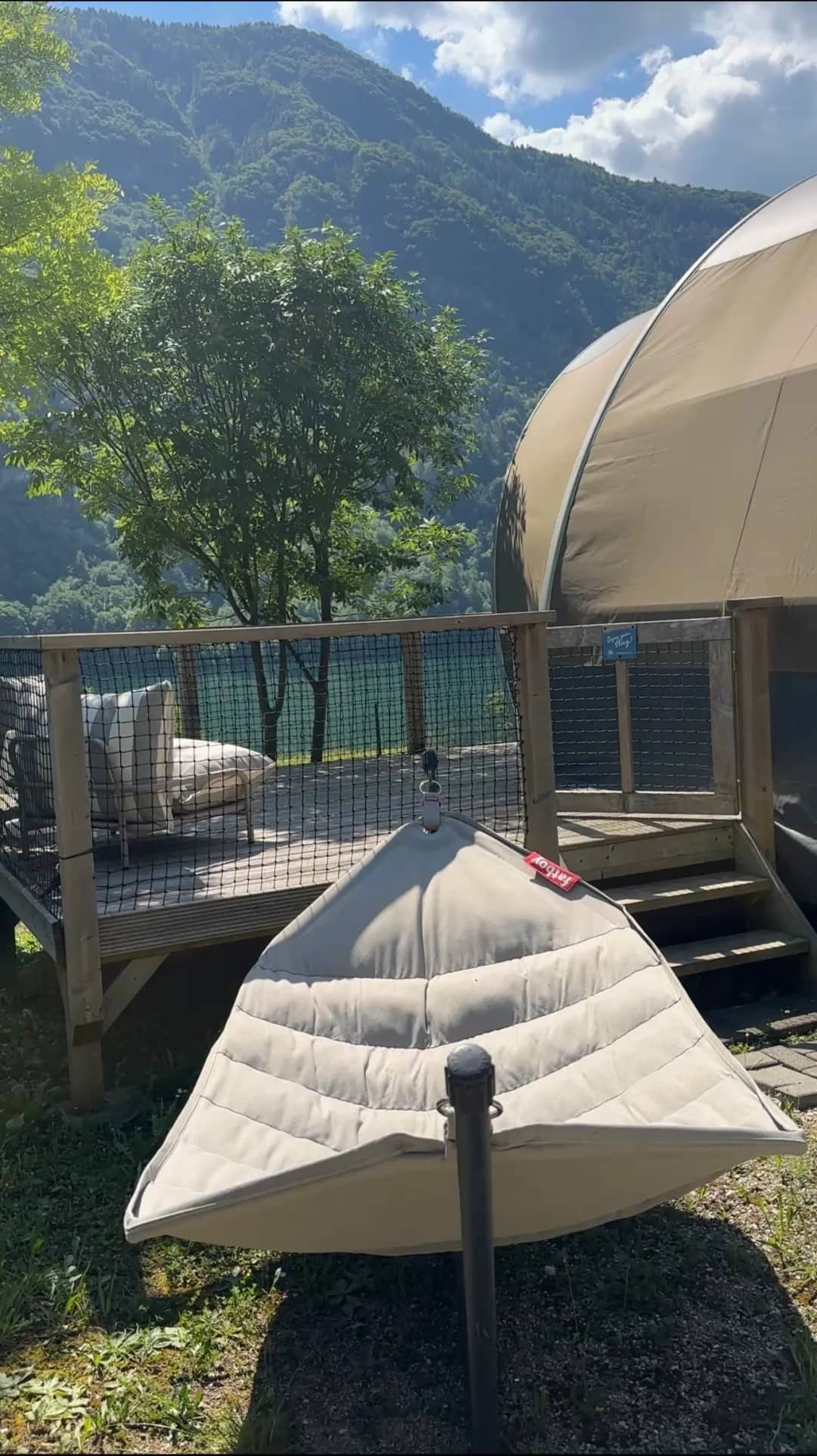 Big Oak Lodge XS 2-5P met Fatboy hangmat