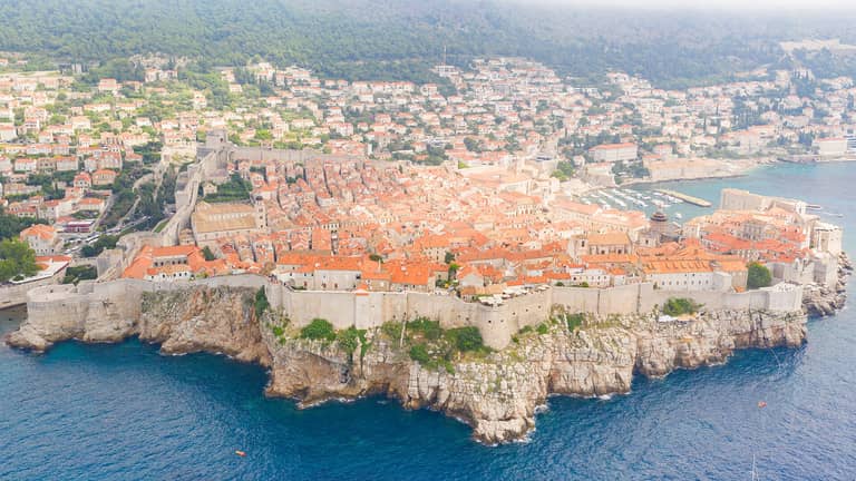 Dubrovnik vanuit de lucht