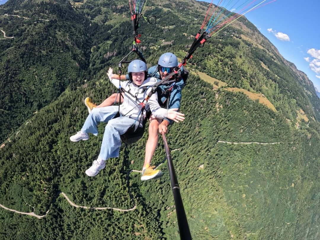 Paragliden boven de Valsugana