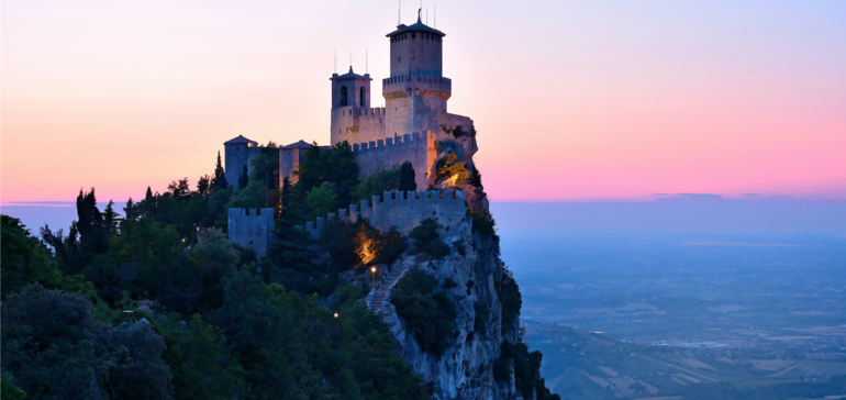 de twee torens van San Marino